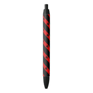 Stylo Noir Drapeau albanais de rayures