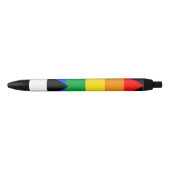 Stylo Noir Drapeau allié LGBTQ+ (Devant)