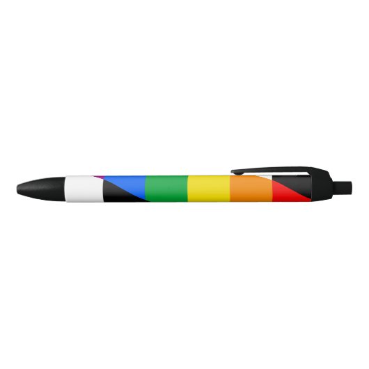 Stylo Noir Drapeau allié LGBTQ+ (Haut)