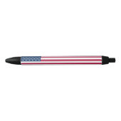 Stylo Noir Drapeau américain (Devant)