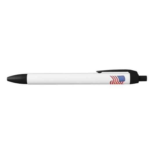 Stylo Noir Drapeau américain (Haut)