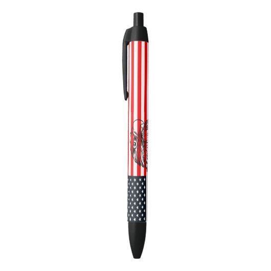 Stylo Noir Drapeau américain (Haut (Vertical))