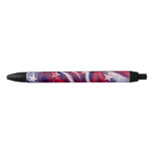 Stylo Noir Drapeau américain Custom Black Trim Pen (Devant)