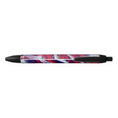 Stylo Noir Drapeau américain Custom Black Trim Pen (Dos)