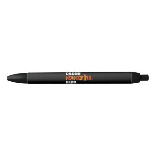 Stylo Noir Drapeau américain pompier Red Line US Pompier Papa