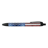 Stylo Noir drapeau américain rouge blanc brillant parties sci (Haut)