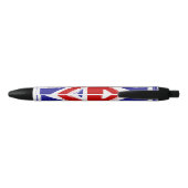 Stylo Noir Drapeau britannique d'Union Jack de style grunge (Dos)