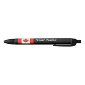 Stylo Noir Drapeau canadien personnalisé Jamais 51 Noir (Bas)