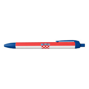 Stylo Noir Drapeau Croate