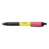 Stylo Noir Drapeau de Belgique (Bas)