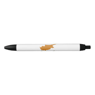 Stylo Noir Drapeau de Chypre