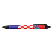 Stylo Noir Drapeau de Croatie (Haut)
