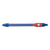 Stylo Noir Drapeau de Cuba (Devant)