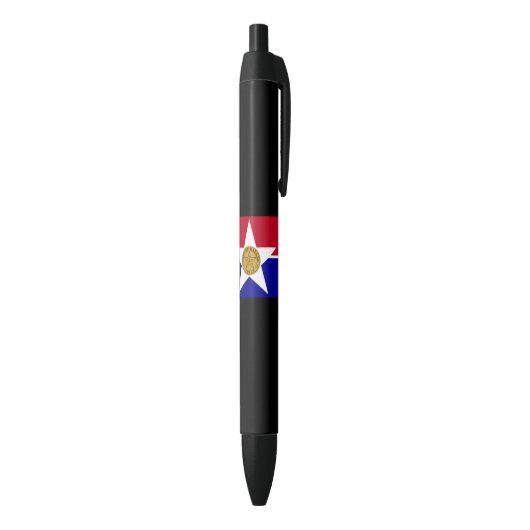Stylo Noir Drapeau de Dallas (Texas) (Bas (Vertical))