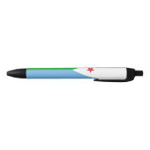 Stylo Noir Drapeau de Djibouti (Bas)
