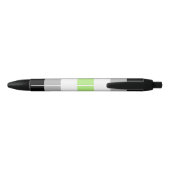 Stylo Noir Drapeau de fierté agender (Dos)