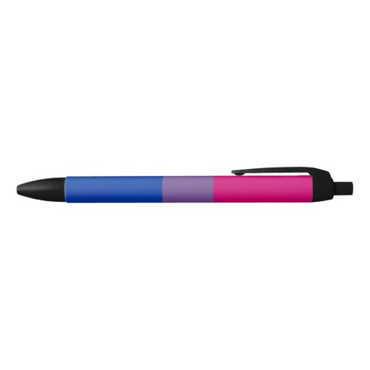 Stylo Noir Drapeau de fierté bisexuel (Haut)