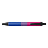 Stylo Noir Drapeau de fierté bisexuel (Dos)