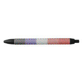 Stylo Noir Drapeau de fierté Cupioromantique Abstrait (Devant)