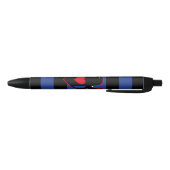 Stylo Noir Drapeau de fierté d'aigle en cuir (Bas)