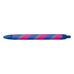 Stylo Noir Drapeau de fierté de Bi
