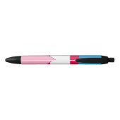 Stylo Noir Drapeau de fierté de jeu d'âge (Dos)