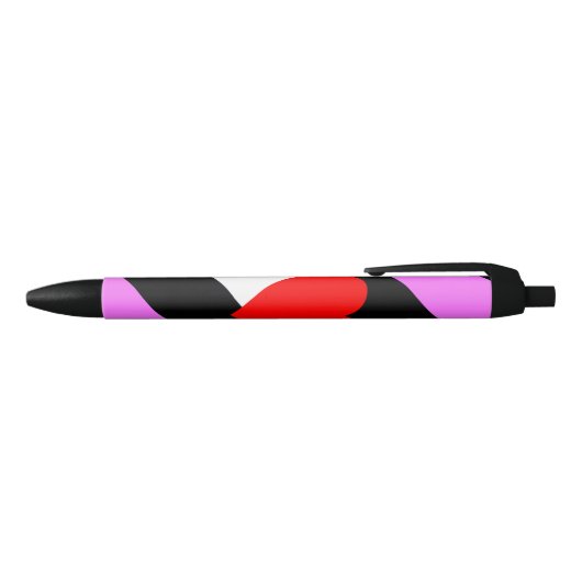 Stylo Noir Drapeau de fierté de la fille de cuir (Haut)