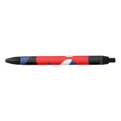 Stylo Noir Drapeau de fierté de masque (Devant)