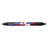 Stylo Noir Drapeau de fierté de masque (Dos)