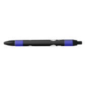Stylo Noir Drapeau de fierté de pied (empreinte de pied) (Devant)