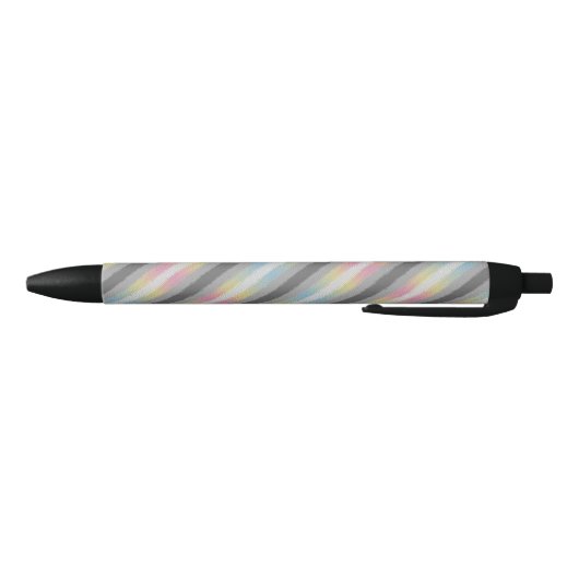 Stylo Noir Drapeau de fierté Demifluid Abstrait Groovy Boho T (Bas)