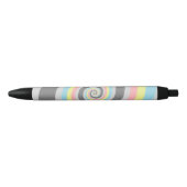 Stylo Noir Drapeau de fierté Demiflux Abstrait (Devant)
