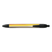 Stylo Noir Drapeau de fierté des cheveux longs (Dos)