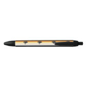 Stylo Noir Drapeau de fierté d'ours (Dos)