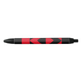 Stylo Noir Drapeau de fierté du poing (Devant)