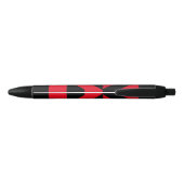 Stylo Noir Drapeau de fierté du poing (Dos)