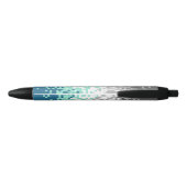 Stylo Noir Drapeau de fierté frayromantique abstrait pixelisé (Dos)