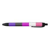 Stylo Noir Drapeau de fierté genderfluid (Bas)