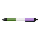 Stylo Noir Drapeau de fierté genderqueer (Bas)