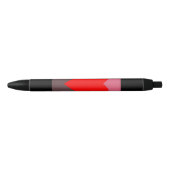 Stylo Noir Drapeau de fierté grasse (Devant)
