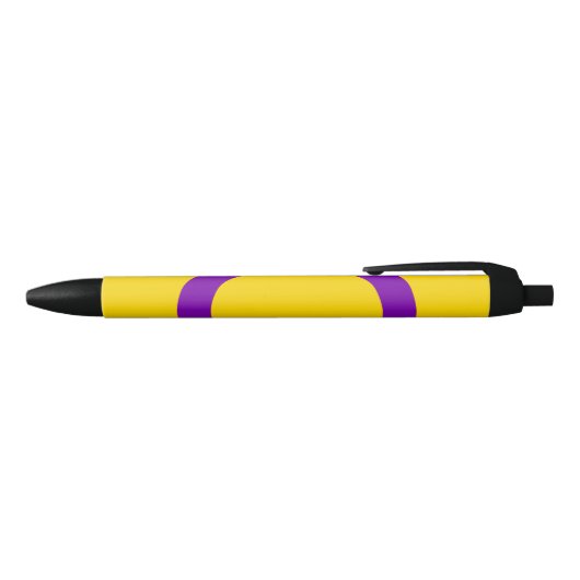 Stylo Noir Drapeau de fierté intersexe (Haut)