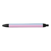 Stylo Noir Drapeau de fierté intersexe (Devant)