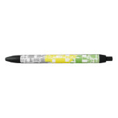 Stylo Noir Drapeau de fierté lithromantique abstrait funky gé (Devant)