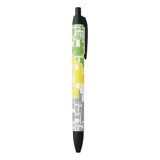 Stylo Noir Drapeau de fierté lithromantique abstrait funky gé (Bas (Vertical))
