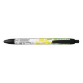Stylo Noir Drapeau de fierté lithromantique abstrait funky gé (Dos)
