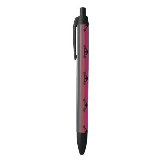 STYLO NOIR DRAPEAU DE FIERTE MUSCLE (Haut (Vertical))