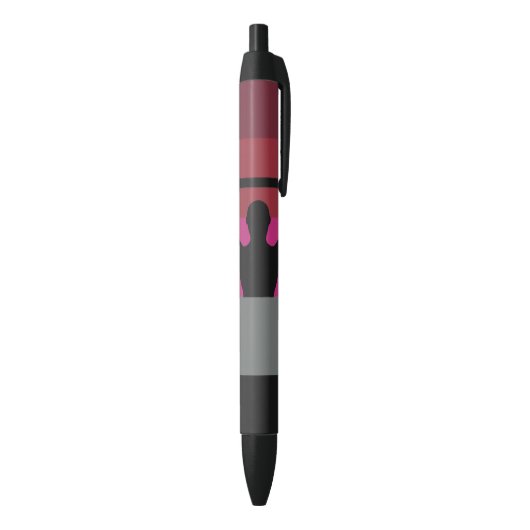 STYLO NOIR DRAPEAU DE FIERTE MUSCULAIRE (Bas (Vertical))
