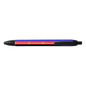 Stylo Noir Drapeau de fierté polyamoureuse (Dos)