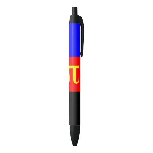 Stylo Noir Drapeau de fierté polyamoureuse (Bas (Vertical))