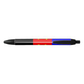 Stylo Noir Drapeau de fierté polyamoureuse (Dos)